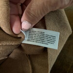 a new day Tan Off-the-Shoulder Sweater